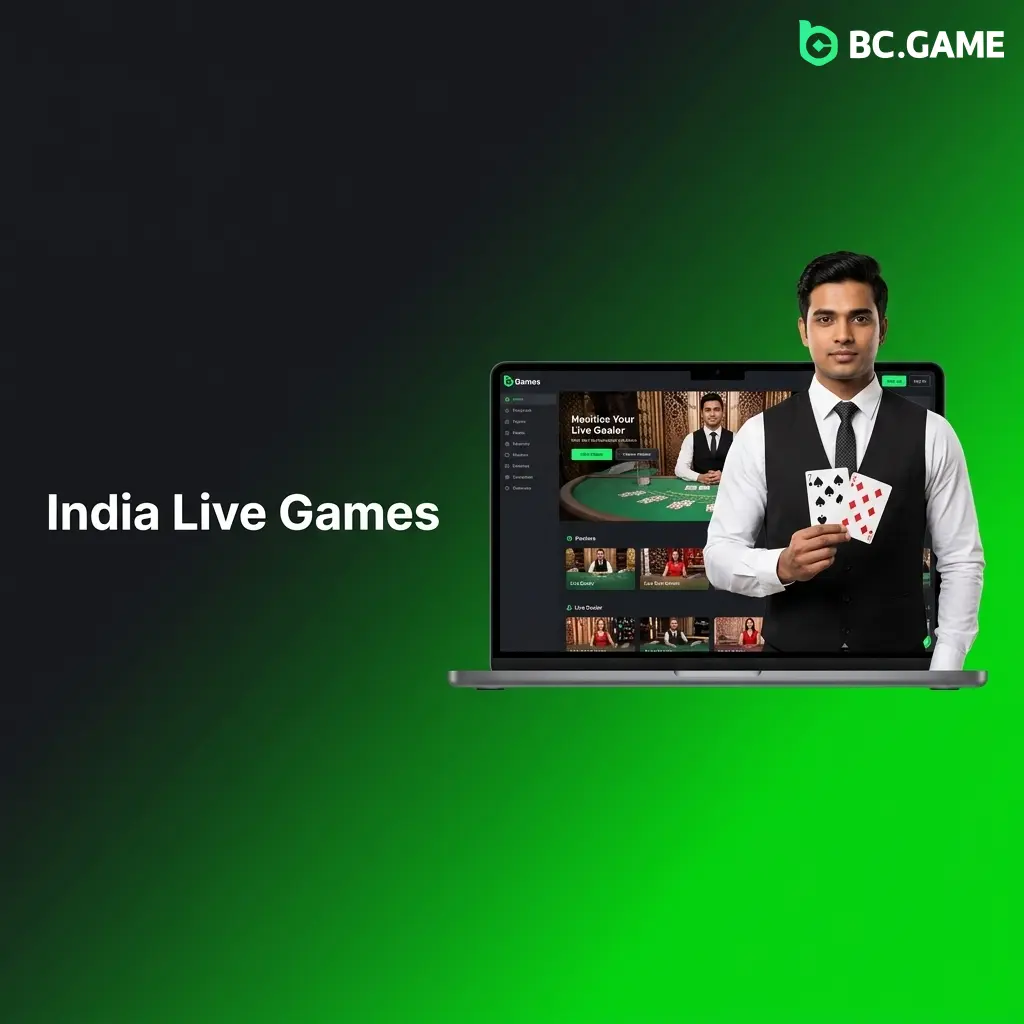 BC Game India live dealer games including Andar Bahar, Teen Patti, and Hindi Roulette by Ezugi and Pragmatic Play