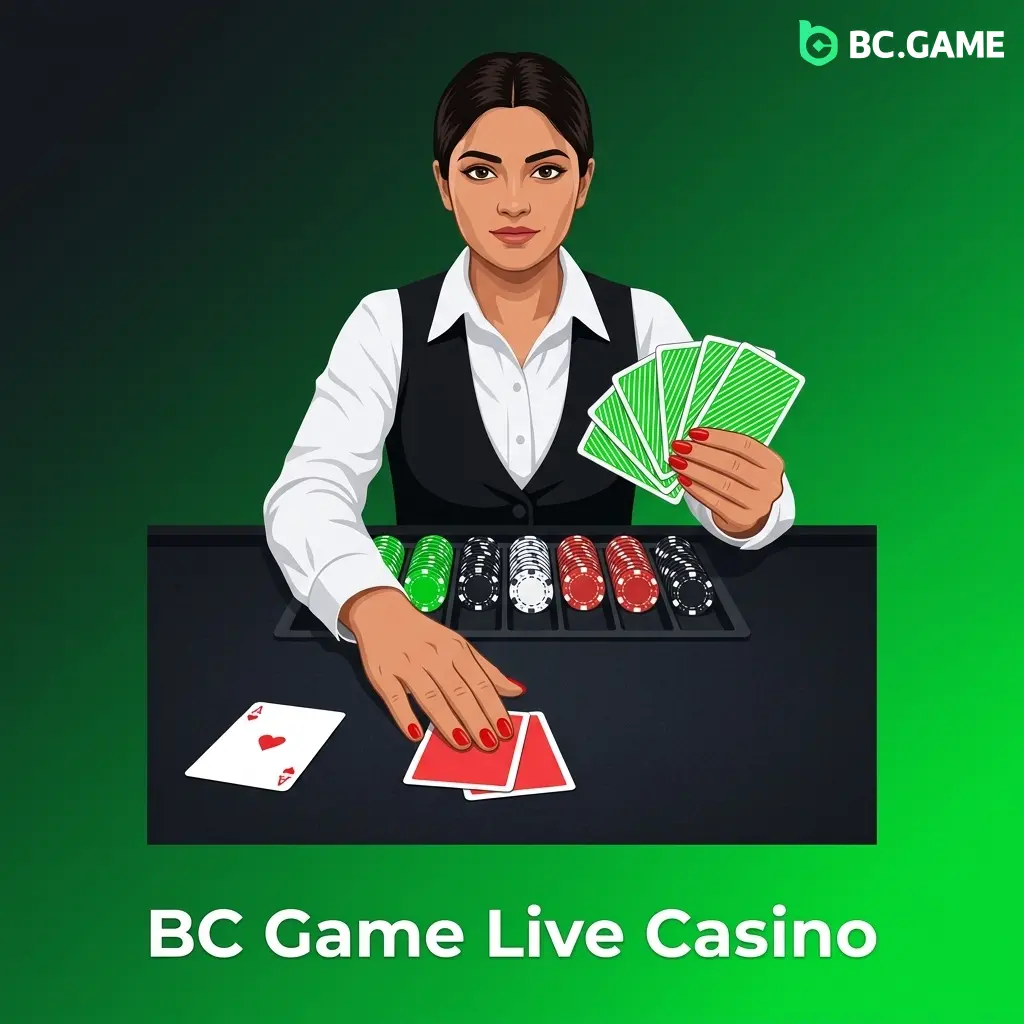 BC Game live casino with real dealers streaming blackjack, roulette, baccarat, Teen Patti and Andar Bahar in HD for Indian players