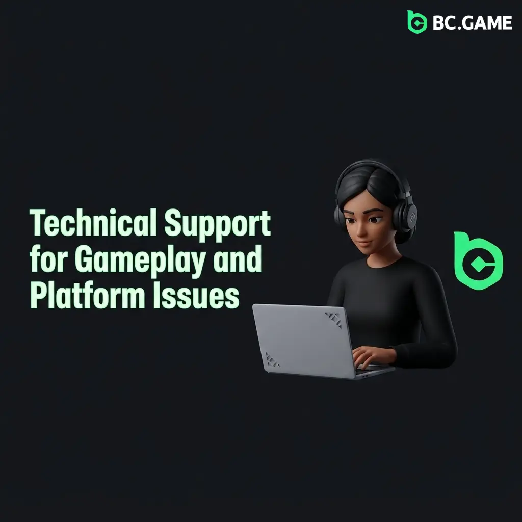 BC Game technical support for gameplay issues like crashes, errors, login failures, and performance problems on mobile or desktop