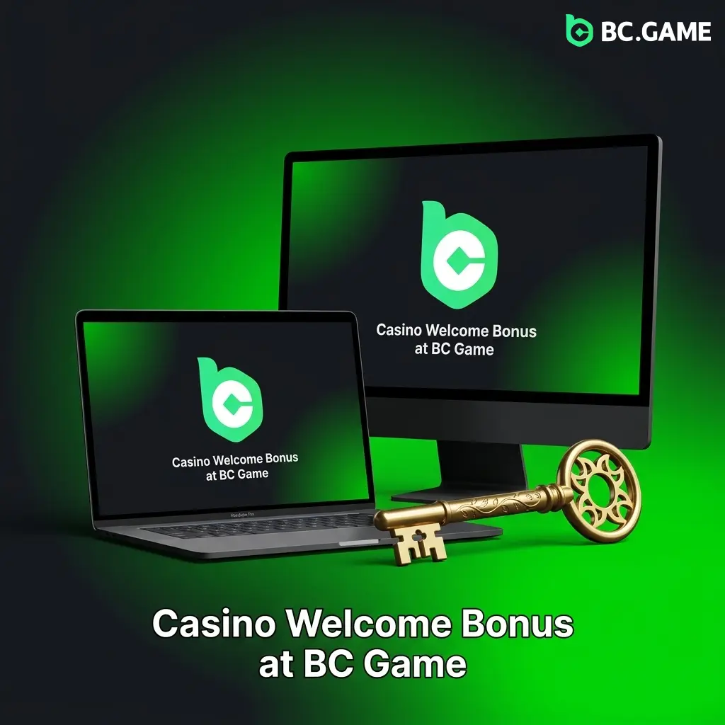 BC Game casino welcome bonus offering 180% deposit match up to 20,000 BCD for new players on first deposit