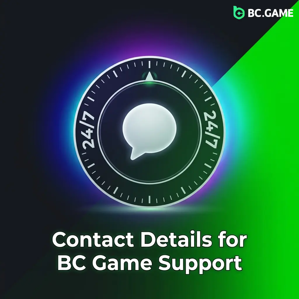 BC Game support contact options including live chat, email, Telegram, and help centre for Indian players