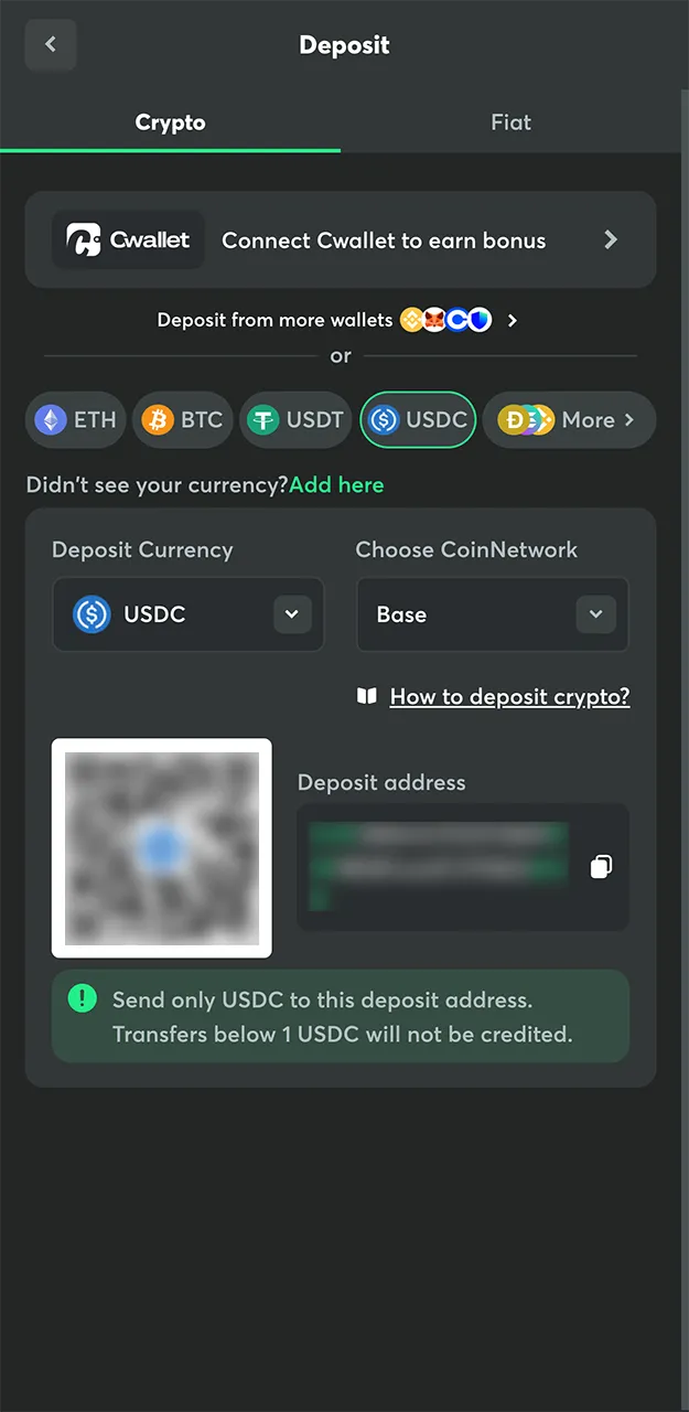 BC Game offers the fastest and most secure methods for depositing funds into your account.
