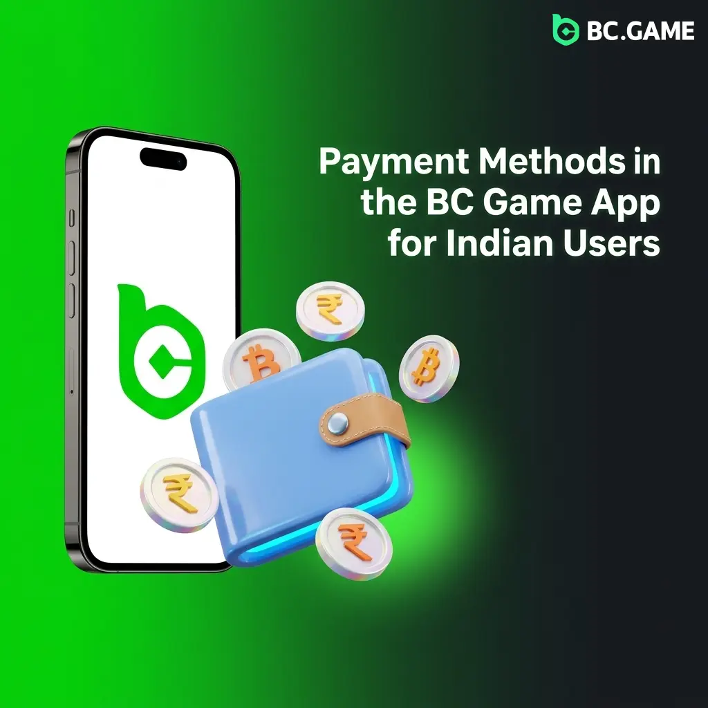 BC Game app payment methods for Indian users including UPI, PayTM, PhonePe, Net Banking, and cryptocurrencies