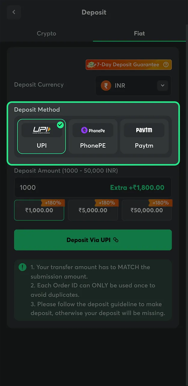 Check out the fiat deposit methods on the BC Game website.