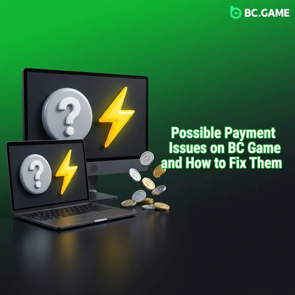 BC Game payment issues including failed deposits, withdrawals, declined methods, and bonus credit problems with fixes