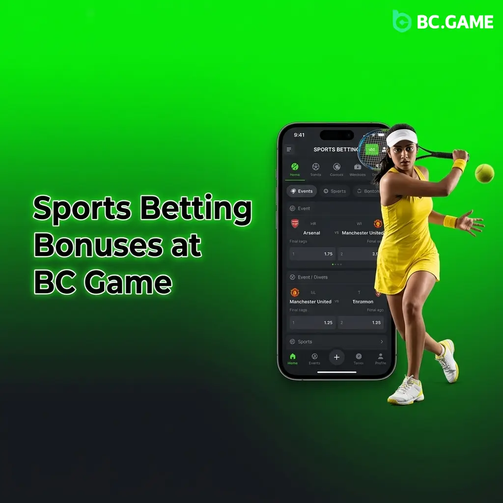BC Game sports betting bonuses for cricket, football and esports markets in India with extra funds and improved odds