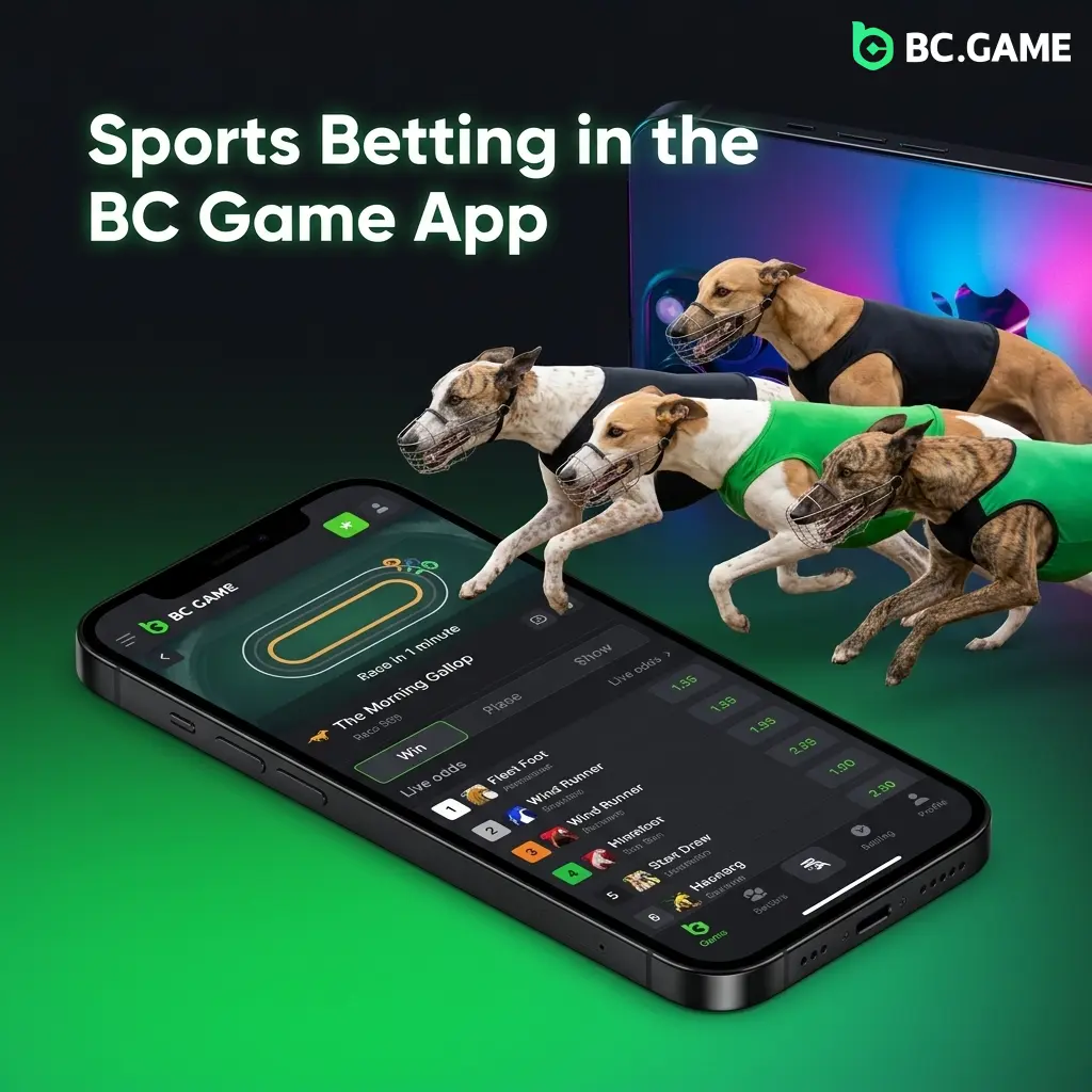 BC Game app sports betting interface showing cricket, football, kabaddi, esports markets with LIVE and LINE betting options in India