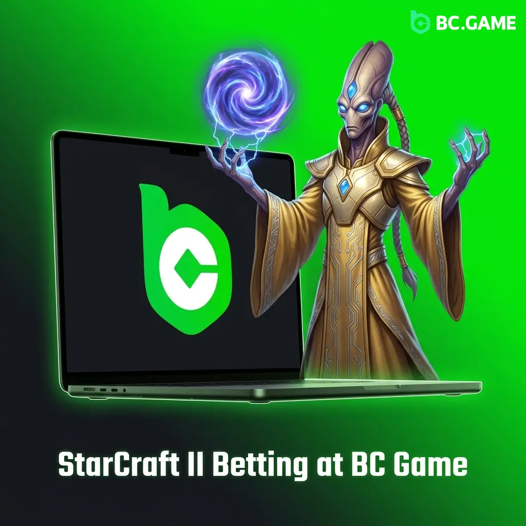 StarCraft II betting at BC Game covering GSL, ESL Pro Tour, IEM Katowice with match winner and map markets