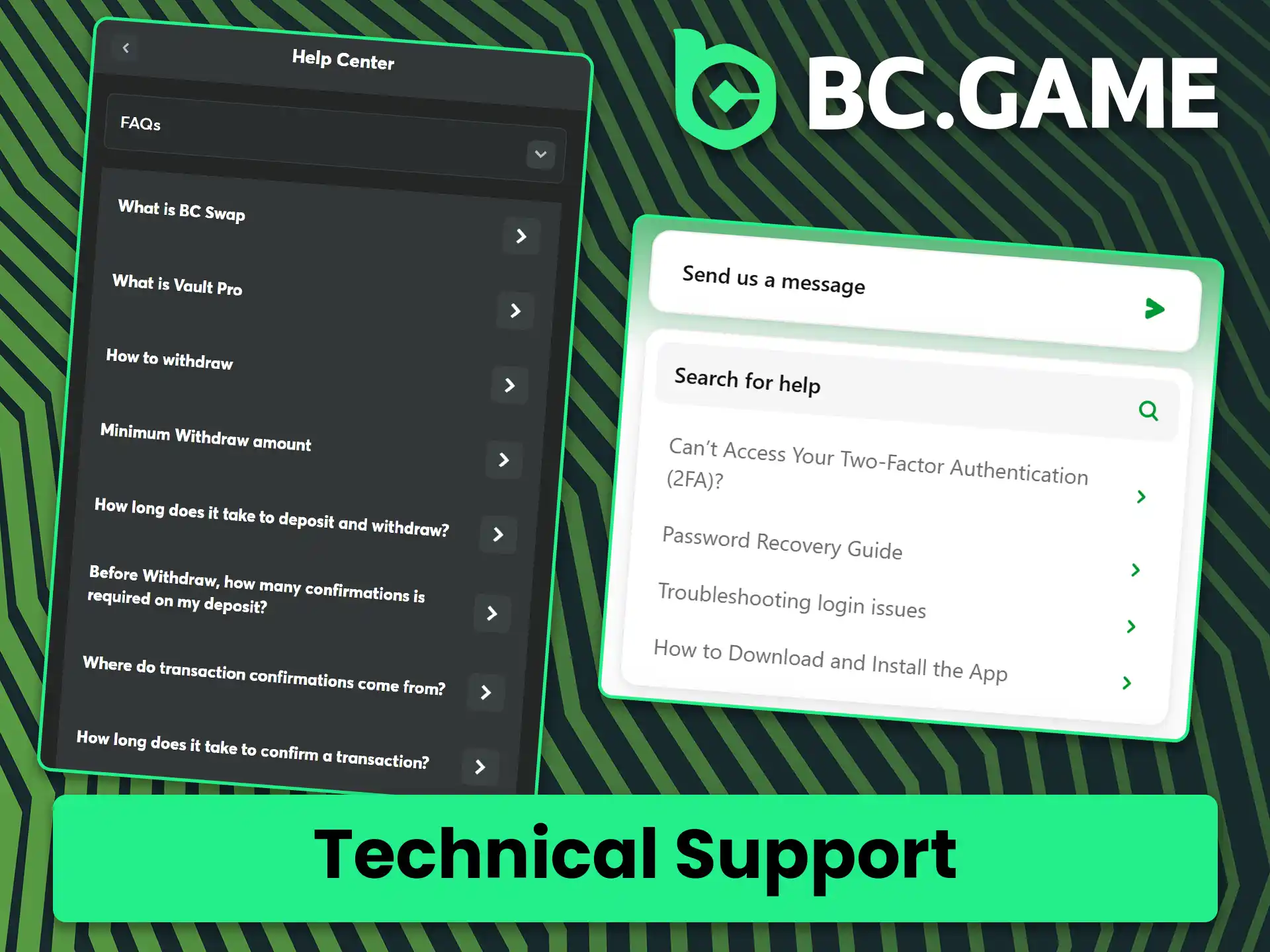 Contact BC Game technical support to resolve any errors or malfunctions.